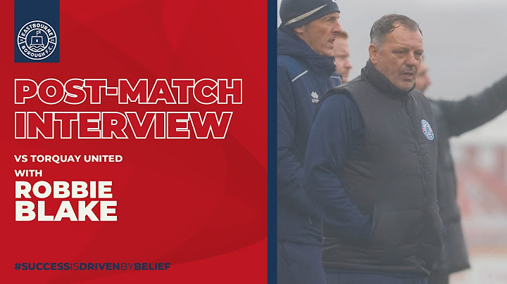 Blake on Torquay Win