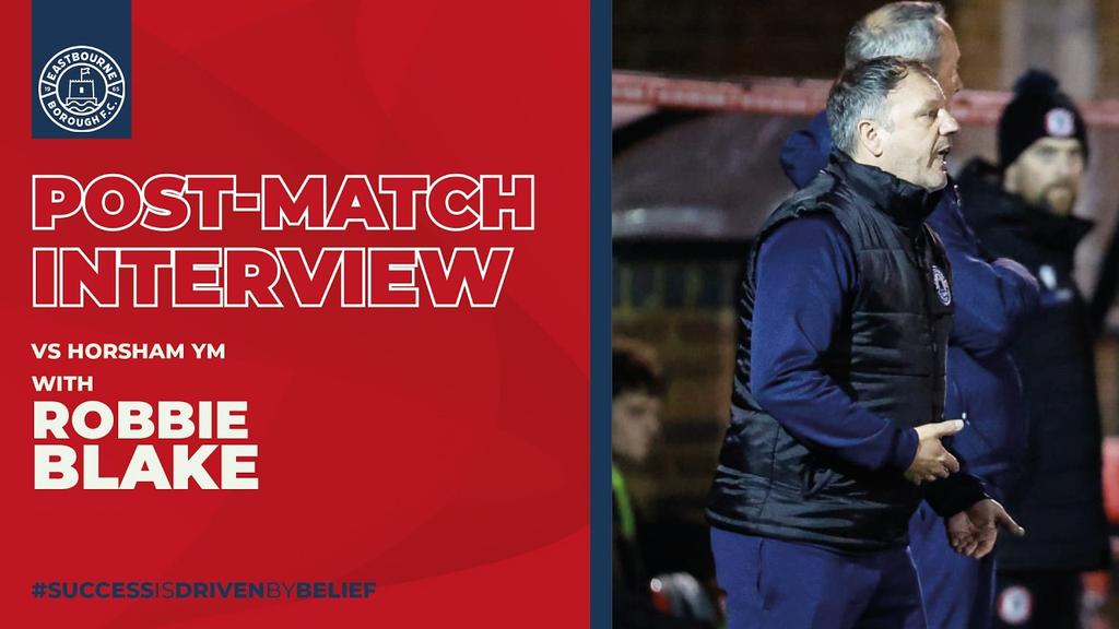Post Match Interview: Robbie on tonight's Sussex Senior Cup victory