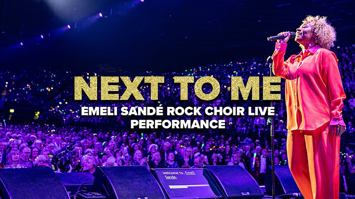 Emile Sande Performing 'Next To Me' at Rock Choir LIVE
