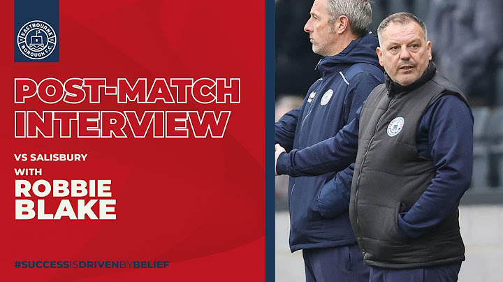 Post Match Interview: Robbie on Salisbury defeat