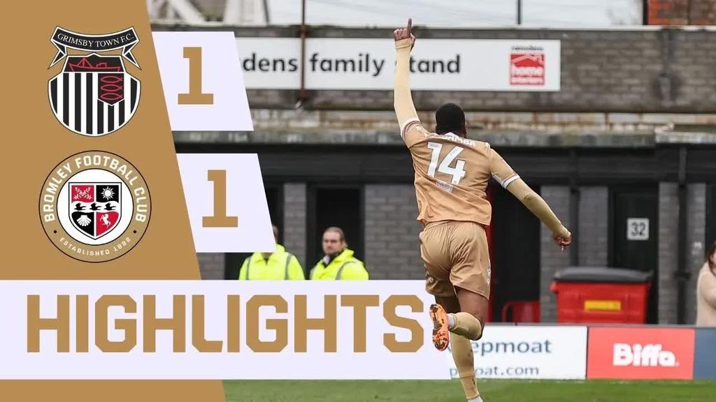 Highlights: Grimsby Town 1-1 Bromley