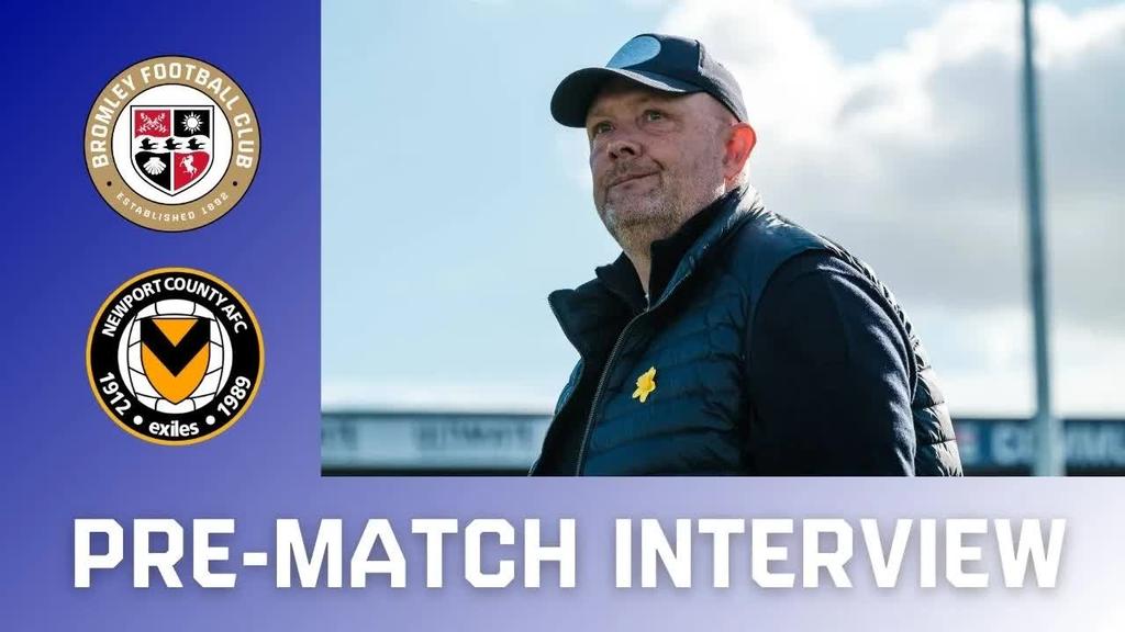 Andy Woodman ahead of our trip to Newport County