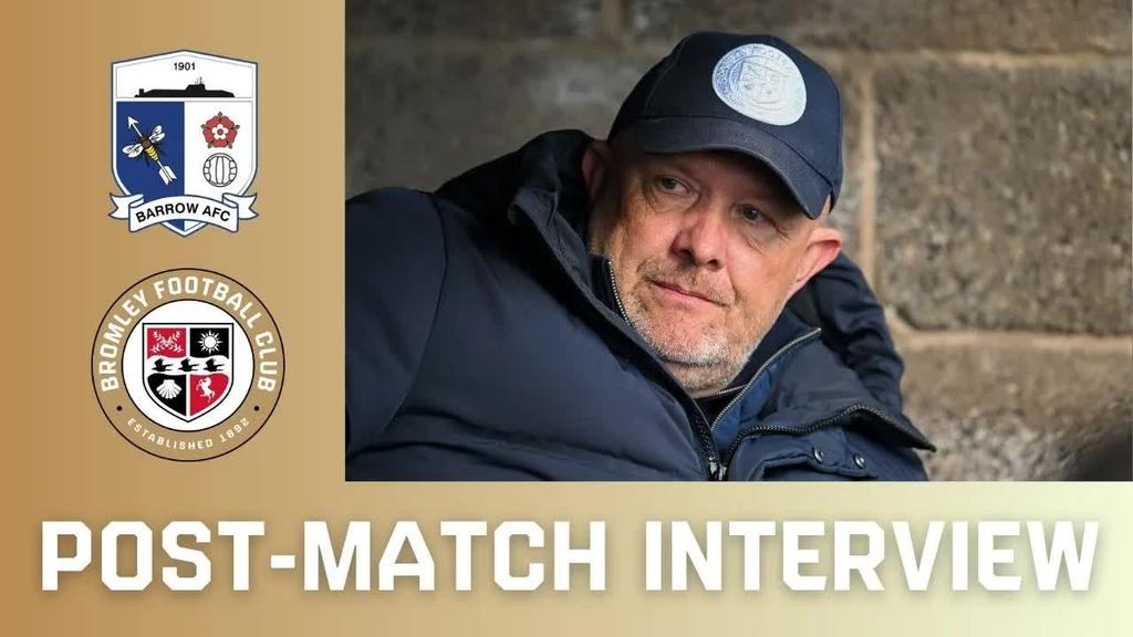 Andy Woodman after our defeat against Barrow