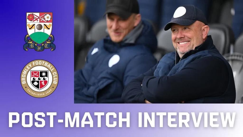 Andy Woodman after our draw against Barnet
