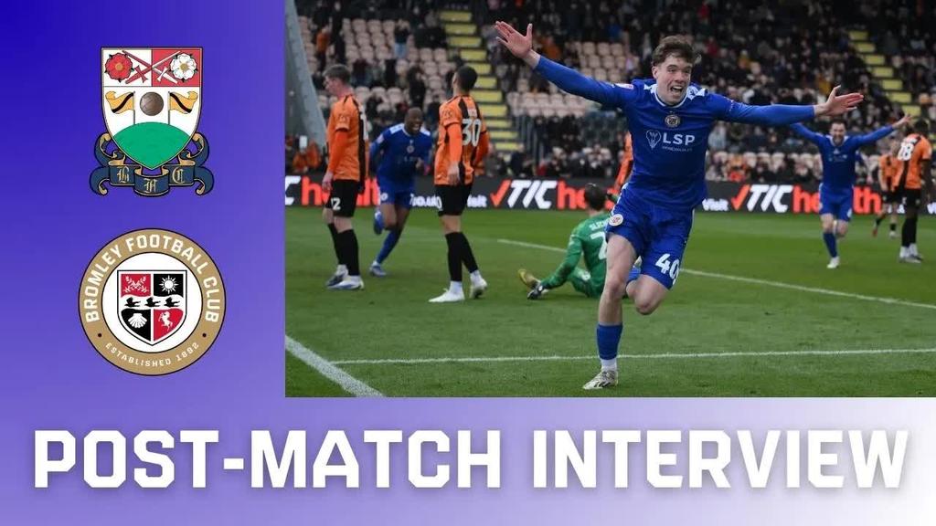 George Evans after Barnet goal