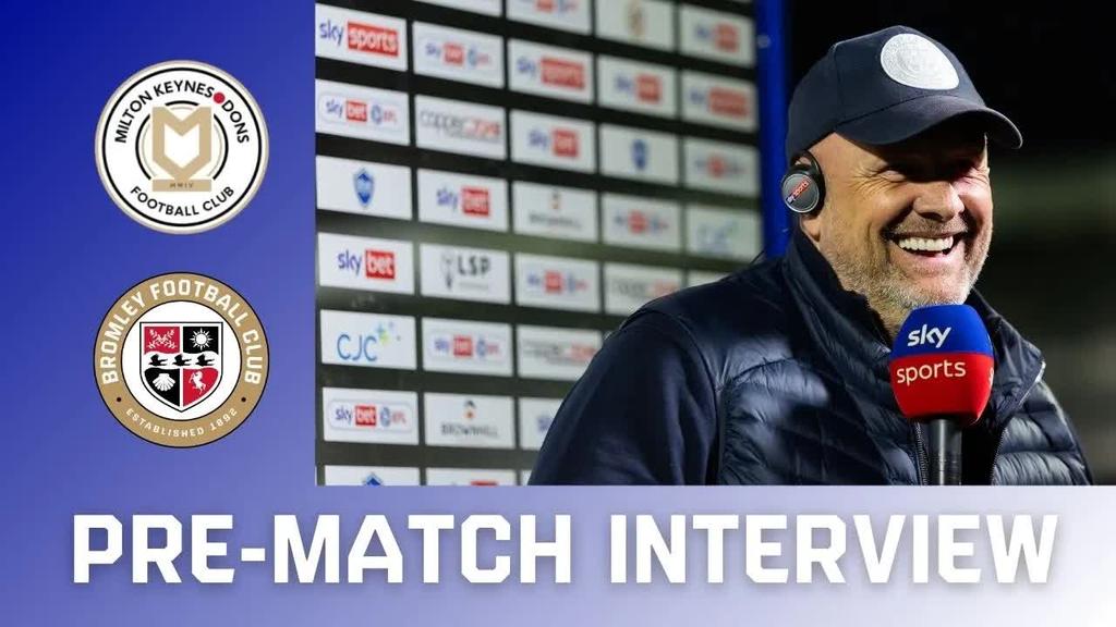 Andy Woodman ahead of our trip to MK Dons