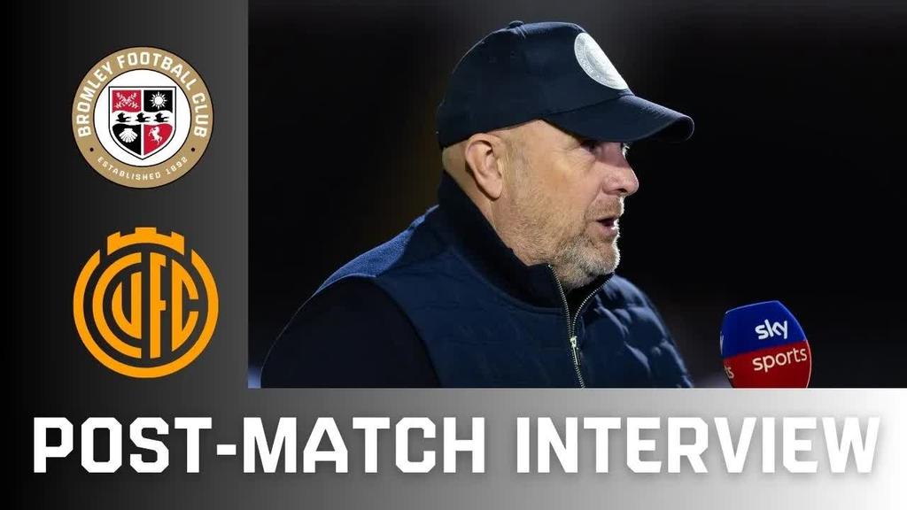 Andy Woodman after our draw against Cambridge