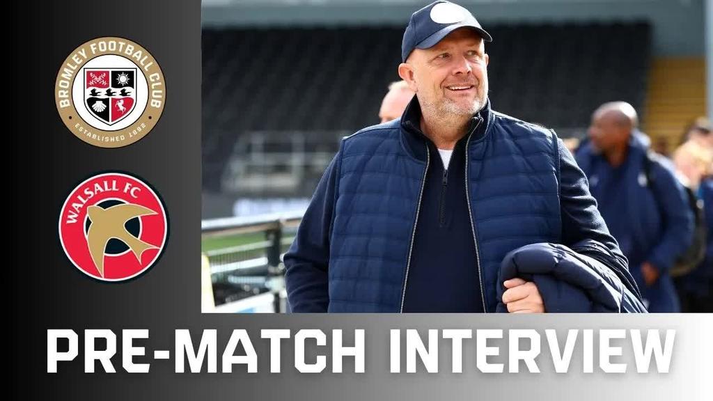 Andy Woodman ahead of our clash with Walsall