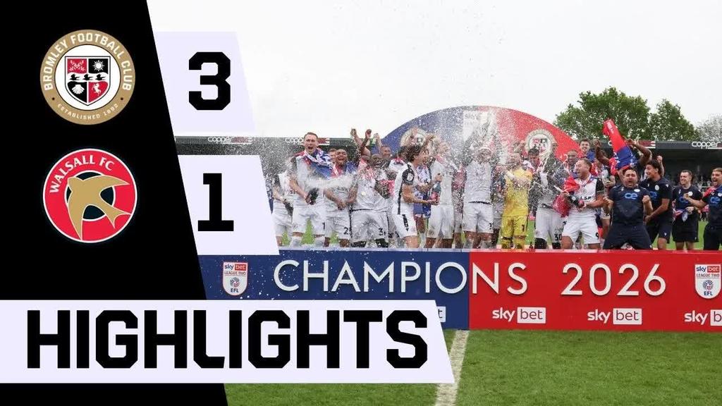 Highlights: Bromley 3-1 Walsall
