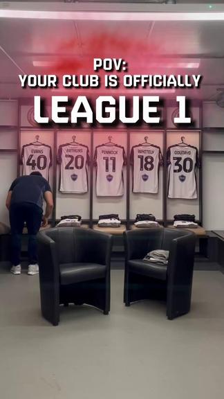 POV- your club’s officially League One 📈