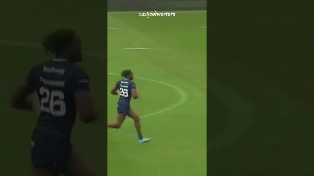 What a massive tackle 😱