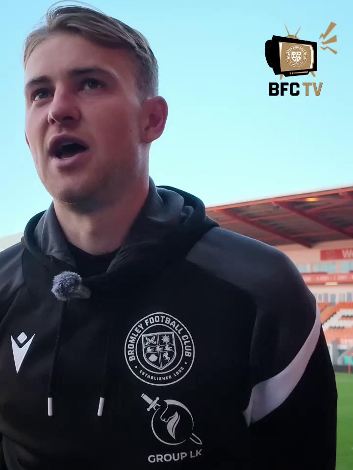 JJ McKiernan's post-match interview is now available exclusively to BFC TV members 📺