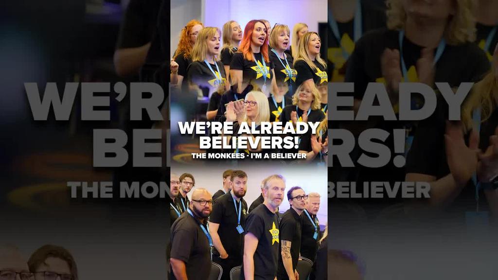 Our Rock Choir Leaders Sing: I'm A Believer by The Monkees