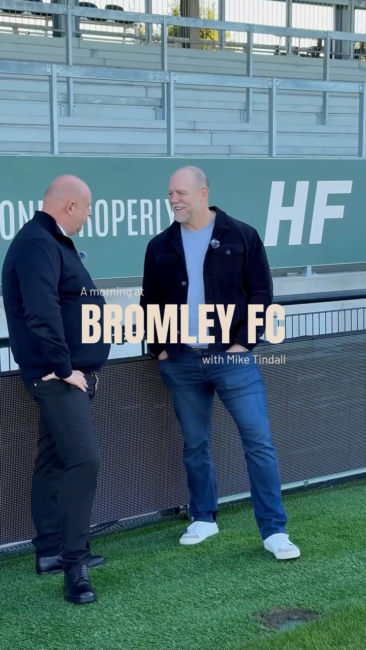 Off the back of last week’s announcement, we spent the morning at @bromleyfc with @mike_tindall12.